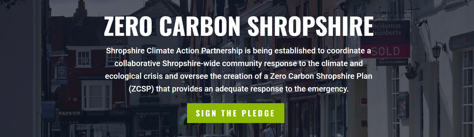 Sign the pledge button